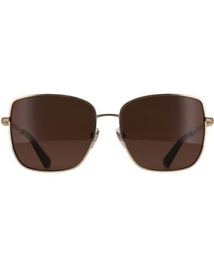 Burberry Square Light Dark Be3158 Metal - Brown