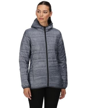 Regatta Professional Hooded Firedown Packaway Jacket - Grey