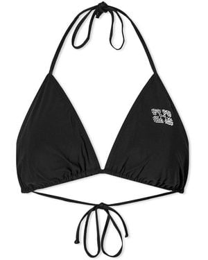Ganni String Bikini Top - Black