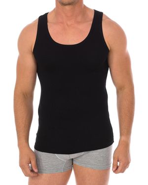 Q En Sleeveless Bamboo Undershirt Q600 - Black