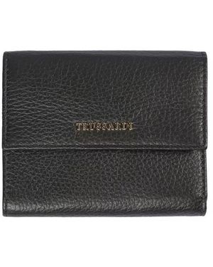 Trussardi Leather Wallet - Black