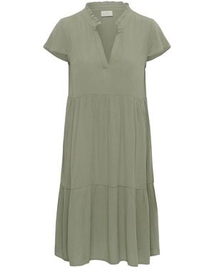 Kaffe Jurk Kamarianah Jurk A-Shape - Groen