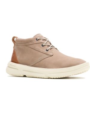 Hush Puppies Baylor Leren Grijze Laarzen - Naturel
