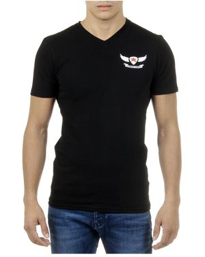 Andrew Charles by Andy Hilfiger T-Shirt Short Sleeves V-Neck Kenan - Black