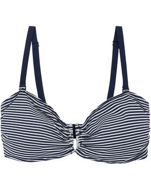 Regatta Aceana Iii Seeksucker Bikinitop (marine / Wit) - Blauw