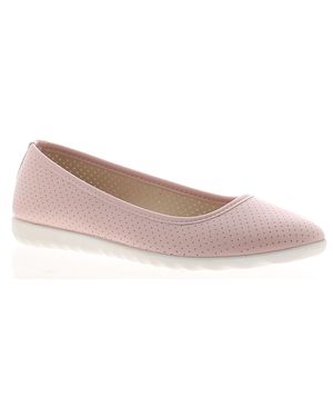 Platino Ballerinas Shoes Flat Polite Slip On Nude - Black