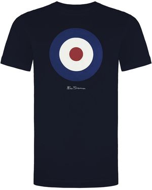 Ben Sherman Target T-Shirt Cotton - Blue