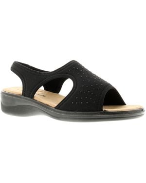 Platino Natrelle Nat Sophia Con Wedge Sandals - Black