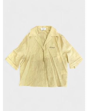 Off-White c/o Virgil Abloh Linen Shirt - Yellow