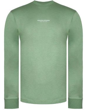 Weekend Offender Brantford Jumper Cotton - Green
