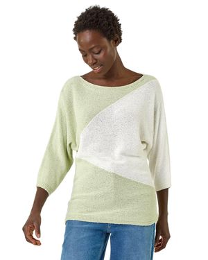 Roman 3 Colour Block Jumper - Multicolour