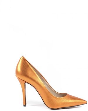 Versace 19.69 Abbigliamento Sportivo 19V69 Pump Lamè 300 Lame' Arancione Leather - Metallic