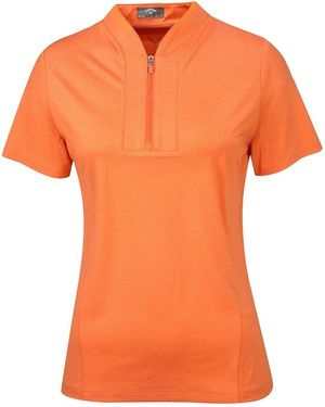 Callaway Apparel Tonal Regular Fit Short Sleeve Shirt - Orange
