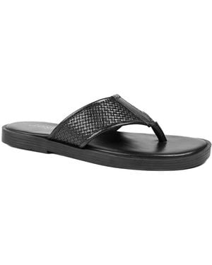 Jones Bootmaker Wallgate Premium Leather Toe Post Sandals - Brown