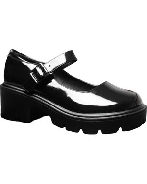 Where's That From Rylee Retro Blokhak Mary Janes (zwart)