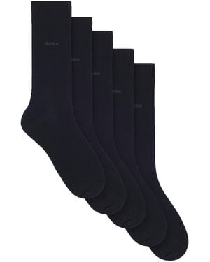 BOSS 5P Rs Business Socks Dark - Black