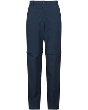 Mountain Warehouse Ladies Delta Stretch Zip-Off Trousers - Blue