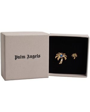 Palm Angels Oorbellen Palmboom Ontwerp Met Steen Pwod026R24Mat0017684 - Metallic