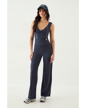 DSGN Studio Sculpt Straight Leg Trouser - Blue