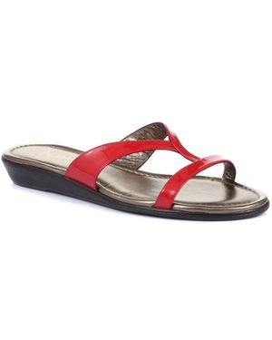 Jones Bootmaker Klevina Leather Sandals - Red