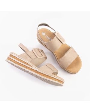 Rieker 62950-62 Sandals - Metallic