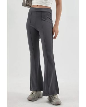 Hiccup Modal Touch Flare Trousers - Black