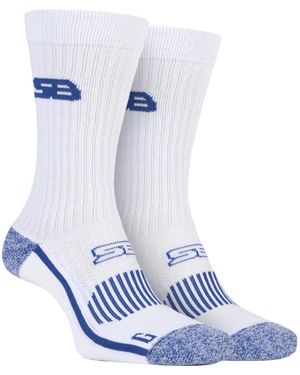 Storm Bloc Anti Abrasion Cotton Sports Terry Cushioned Socks - Blue