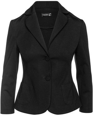 Conquista Punto Di Roma Fitted Jacket - Black