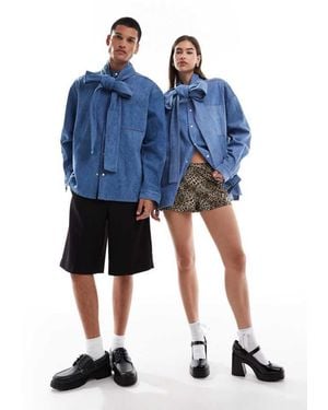 Sister Jane Oversized Bow Blouse - Blue