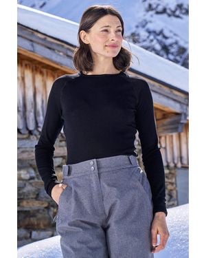 Mountain Warehouse 'Talus' Long Sleeve Top Quick Dry Round Neck Thermal Base Layer - Blue