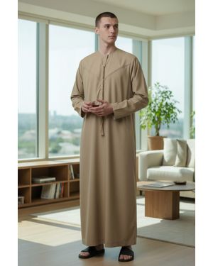 Thobez Eid Moroccan Jubba Robe Djellaba Ramadan Eid Thobe Lfs-Hm11 - Green