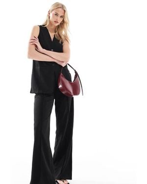 Vero Moda Wide Leg Jersey Crepe Trouser Co-Ord - Blue