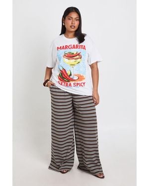 Boohoo Plus Margarita T-Shirt - Grey