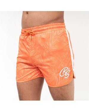 Crosshatch Salsola Shorts - Orange