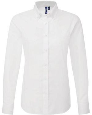 PREMIER Ladies Supreme Oxford Long-Sleeved Shirt - White