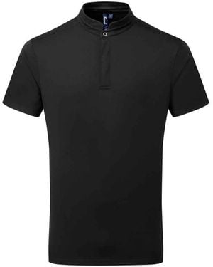 PREMIER Essential Coolchecker Short-Sleeved Chef Shirt - Black
