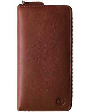 Timberland Logo Wallet Cowhide - Brown