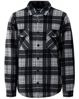 Heat Holders Quilted Plaid Winter Jacket - Black