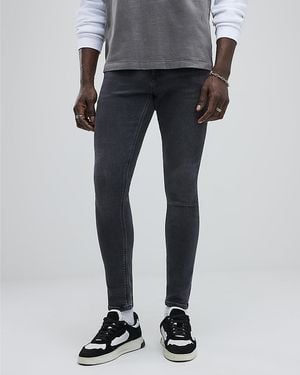 River Island Skinny Jeans Spray On Cotton - Grey