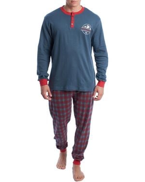 Kisses&Love Long-Sleeved Cotton Pyjamas Klp4 - Blue