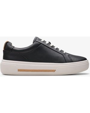 Clarks Hollyhock Walk Leather Trainers - Blue