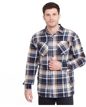 Regatta Thamos Long Sleeved Checked Shirt - Blue