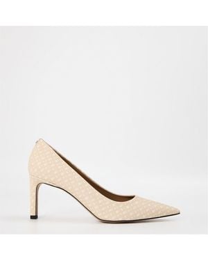 BOSS Janet Pump 70 Almond Toe Stiletto Court Shoes - Natural