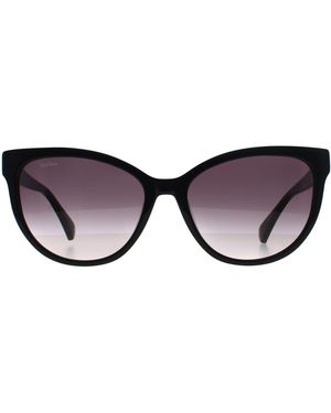Max Mara Round Shiny Smoke Gradient Mm0058 Logo 13 - Brown