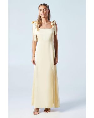 Oasis Bridesmaid Dress Sleeveless Midi Woven Satin Wedding - White