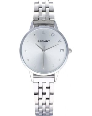 Radiant Ra609201Pt Ladies Watch And Bracelet Gift Set - Grey