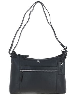 Ashwood Leather 'Milano' Real Essentials Crossbody Bag - Black