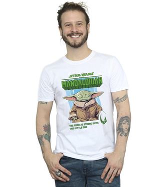 Star Wars The Mandalorian The Force Is Strong T-Shirt Cotton - Green