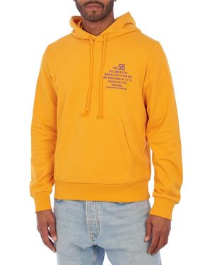 DIESEL A06500-00Hayt Printed Hooded Sweatshirt - Yellow