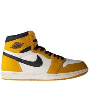 Nike Air Jordan 1 Retro High Og Gele Hoge Sneakers - Geel